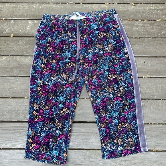 Anthropologie Daily Practice floral crop pants size 2X - Picture 1 of 5